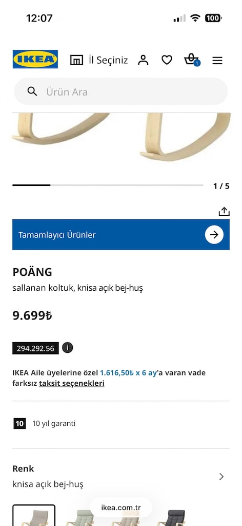 İkea SALLANAN KOLTUK POANG - 6