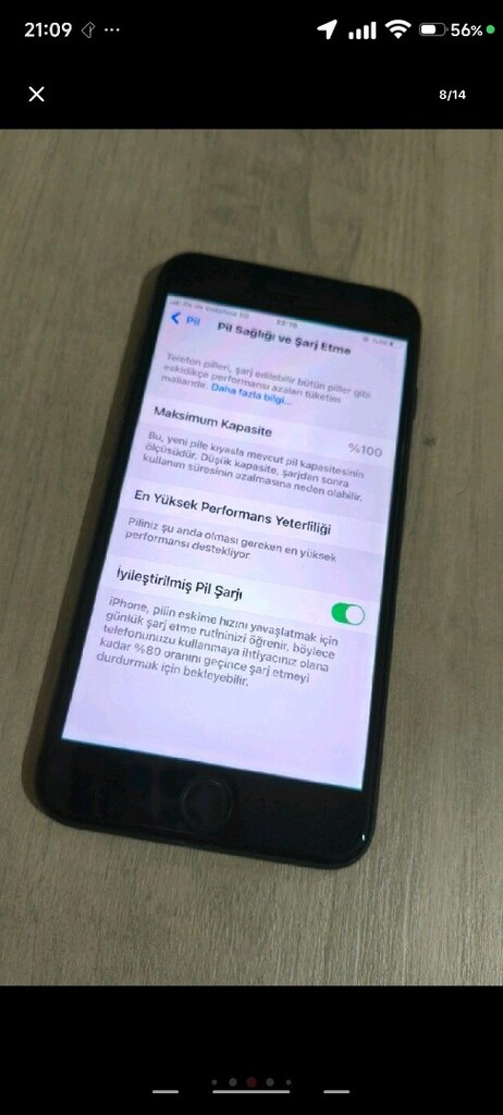 İPHONE 8+PLUS 64GB PİL 100 HET AKSANI ÇALIŞIYOR TERTEMİZ SORUNSUZ - 7