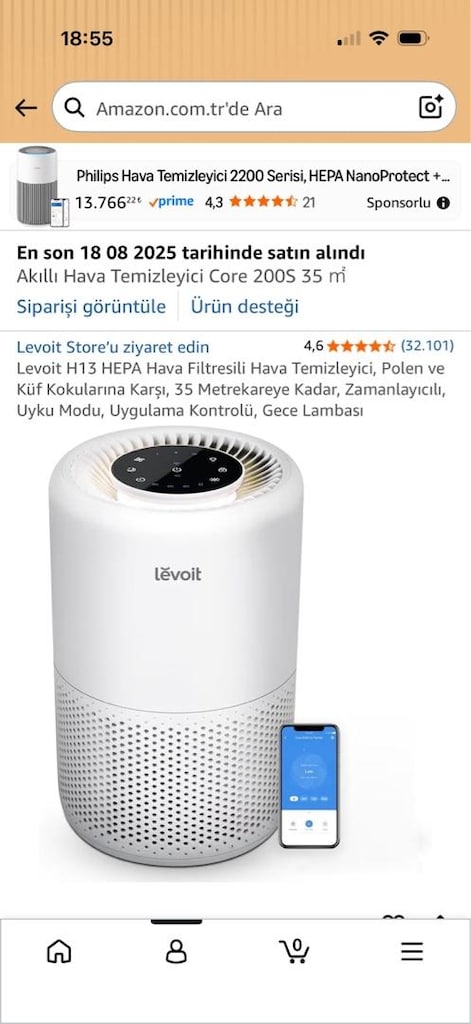 Levoit H13 HEPA Hava filtreli Hava Temizleyici - 5
