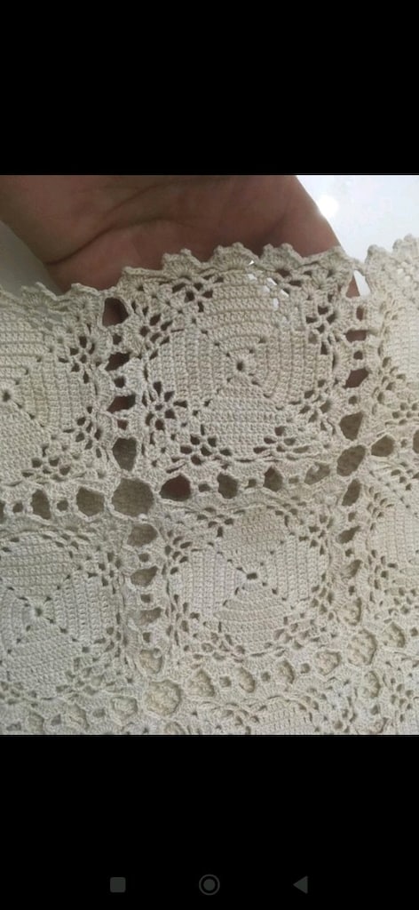 El emeği göz nuru pamuklu dantel ipten kırlentler - 5