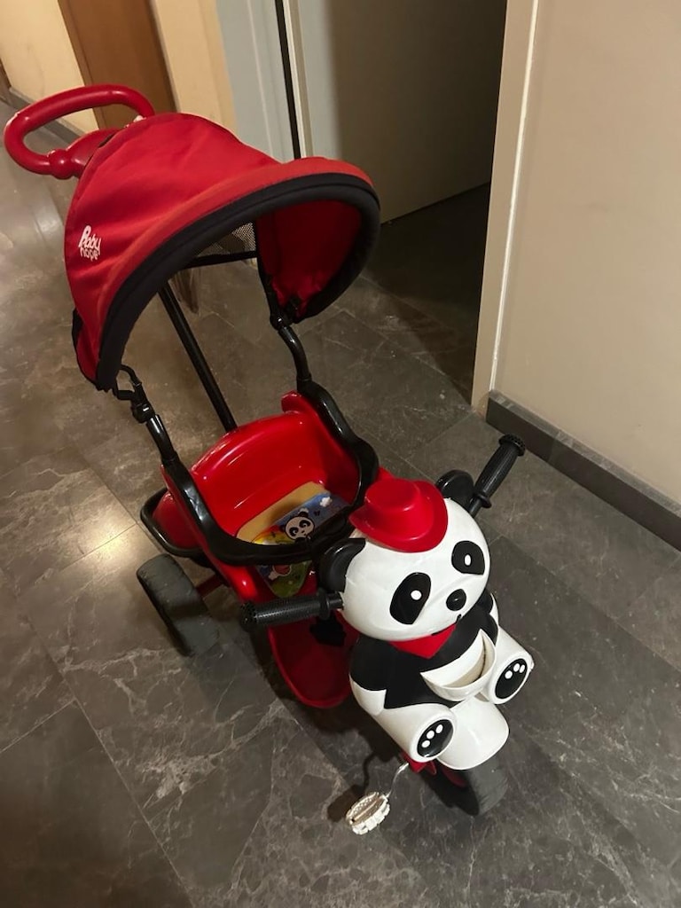 çocuk 3 tekerlekli bisiklet panda - 2