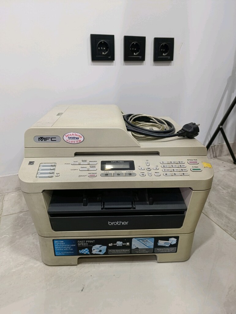 Temiz brother yazıcı kartuşu vardır