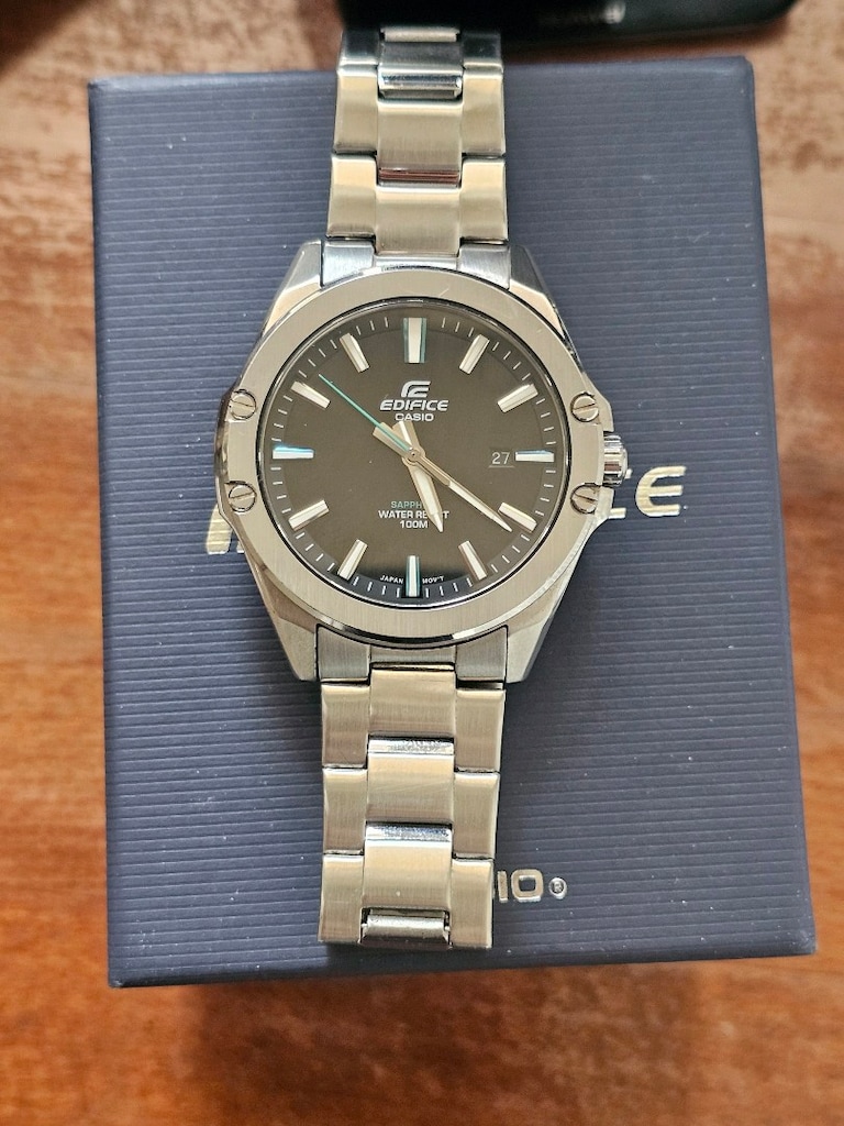 Casio EFR S107D-1 Avudf ince kasa modeli tertemiz kol saati - 3