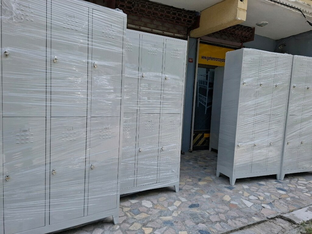 6 KAPI KAPILI METAL PERSONEL SOYUNMA DOLABI UCRETSİZ TESLİMAT KAPIDA - 2