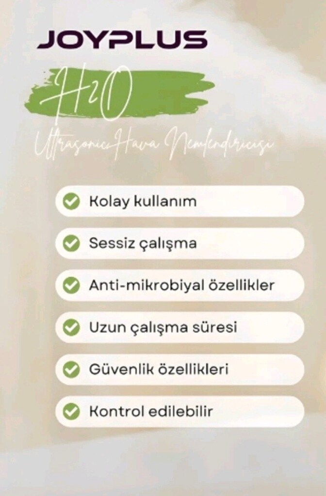 Joyplus ultrasonic RGB hava nemlendirici. BEYAZ Sıfır kutusunda. - 3