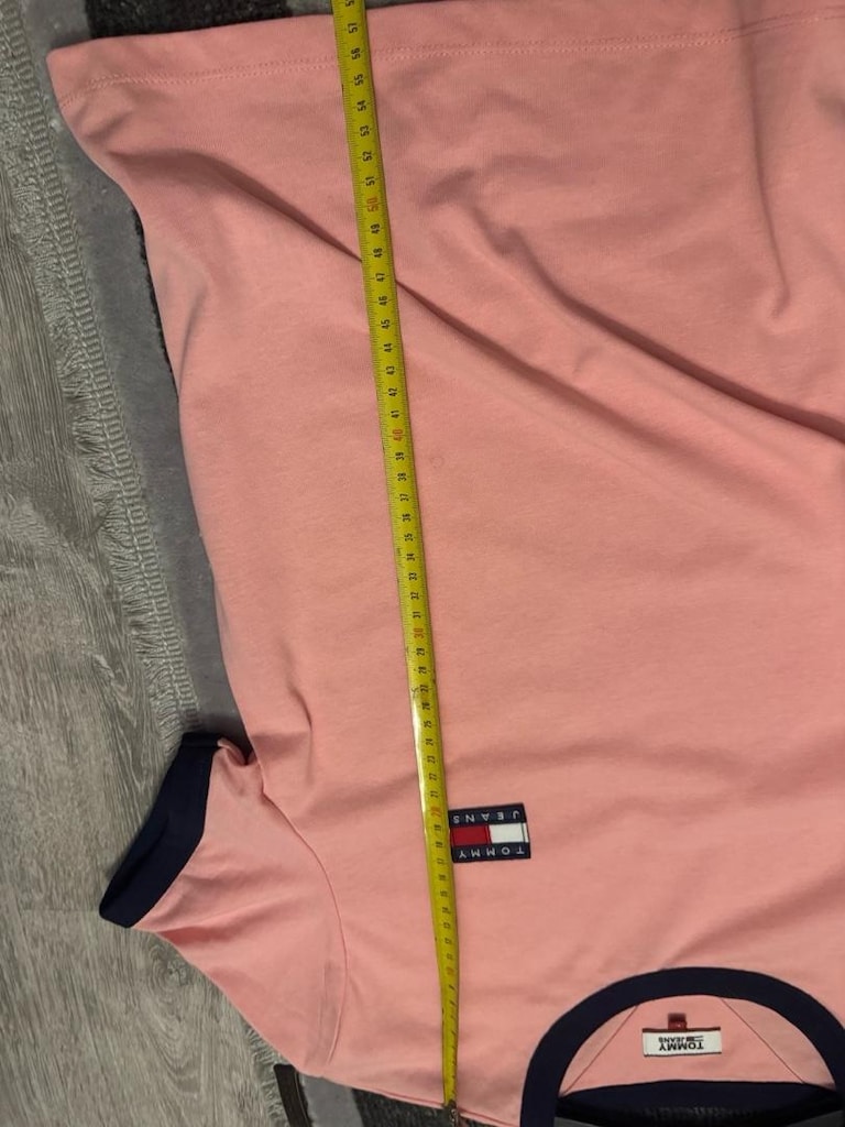 tommy pembe üst bluz tişört sıfır ürün - 8