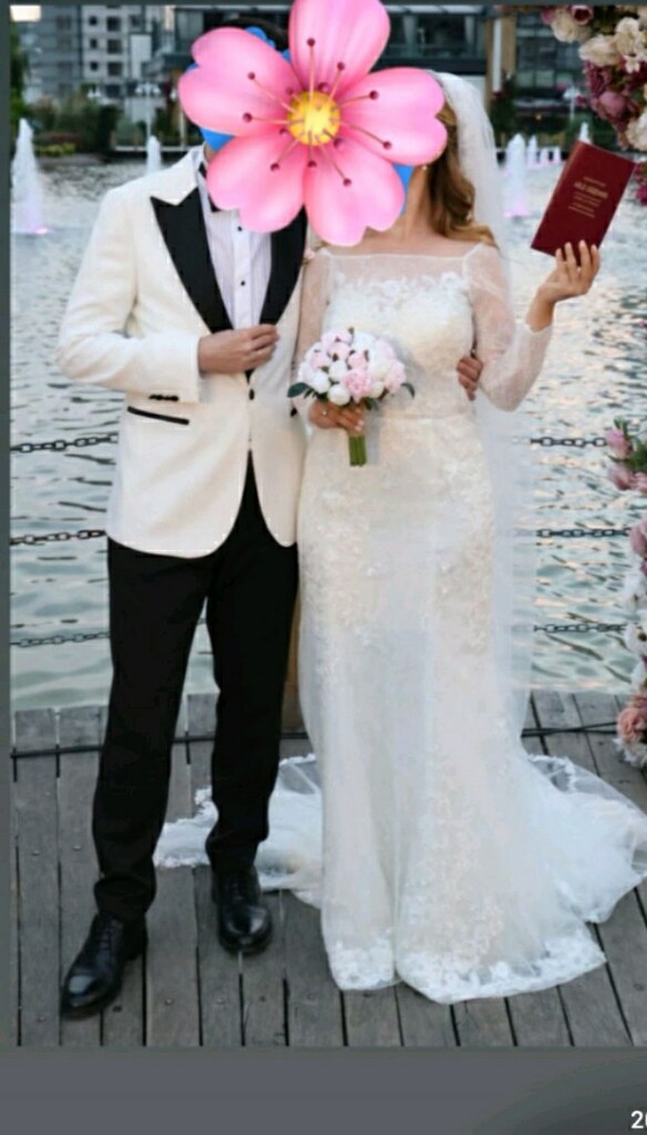ORİJİNAL OLEG CASSINI BALIK MODEL GELİNLİK – 38 BEDEN – 1 KEZ GİYİLDİ - 2