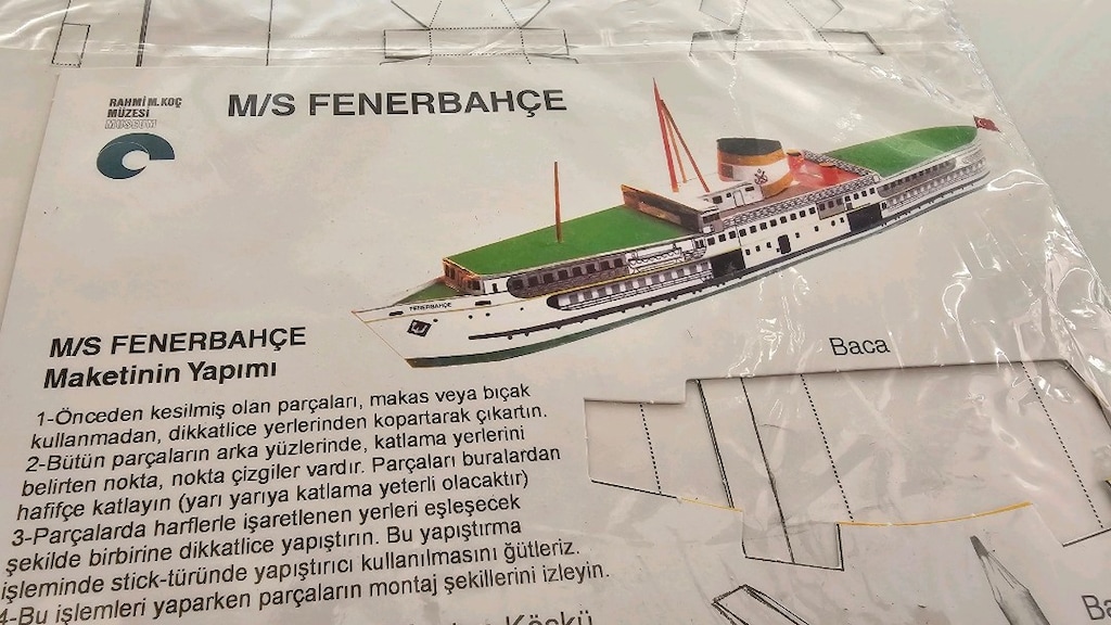 Rahmi Koç Müzesi Orijinal M/S Fenerbahçe Vapuru Maketi – Sıfır Ambalaj - 3