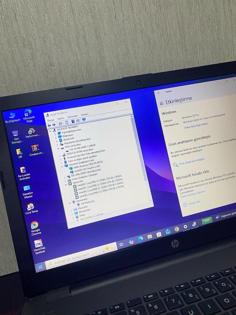 HP-i5 7.NESİL-12GB DDR4-2GB R5 M330-240GB SSD-BATARYALI-LAPTOP - 5