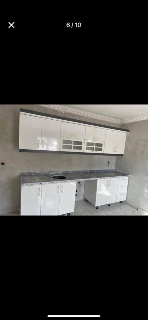mutfak dolabı 3 metre alt 3 üst toplam 6 metre ful mdf imallatan sıfır - 2