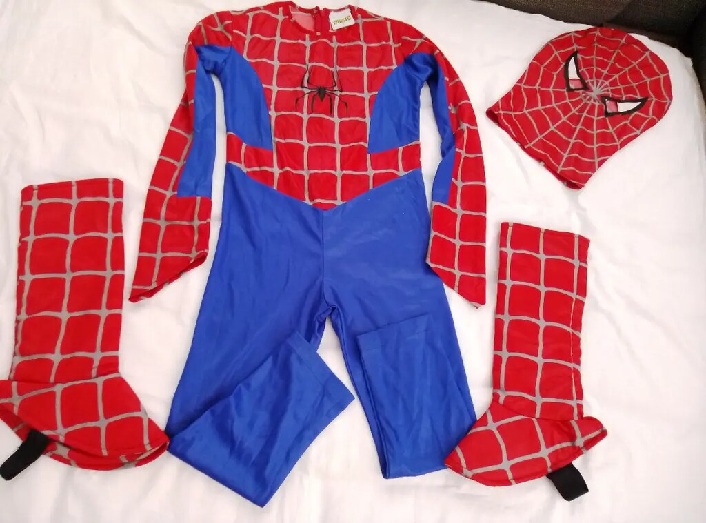 Spiderman kostüm 7/8 yaş uyumlu - 4