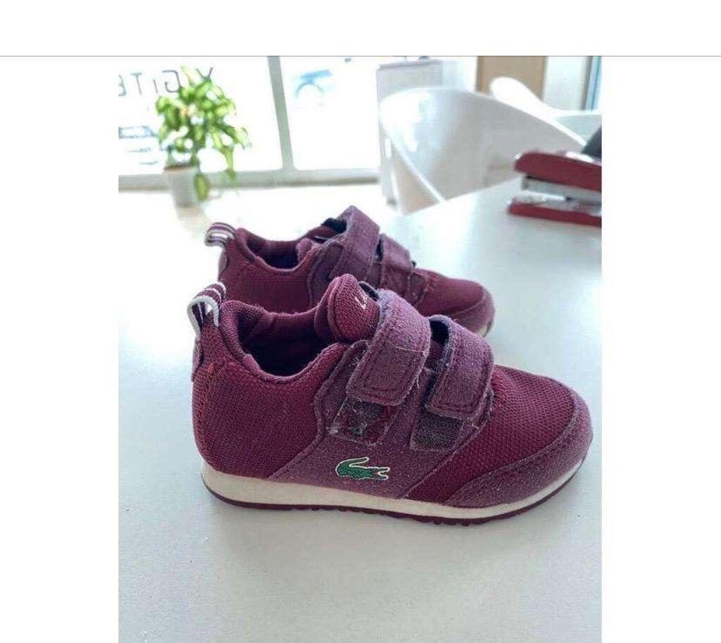 Orjinal 21 numara lacoste spor ayakkabı