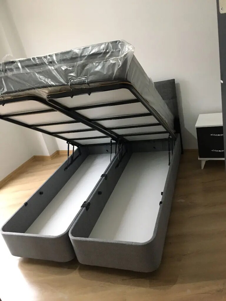 Sıfır kaliteli çift kişilik baza başlık petli yatak - 4