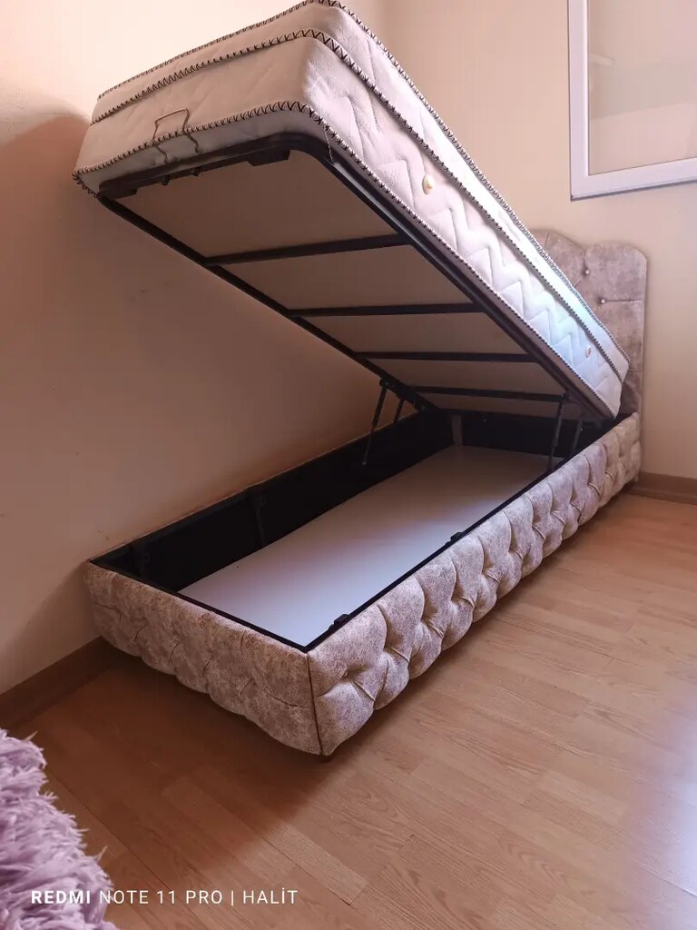 90x190 baza başlık full ortopedik yatak - 2