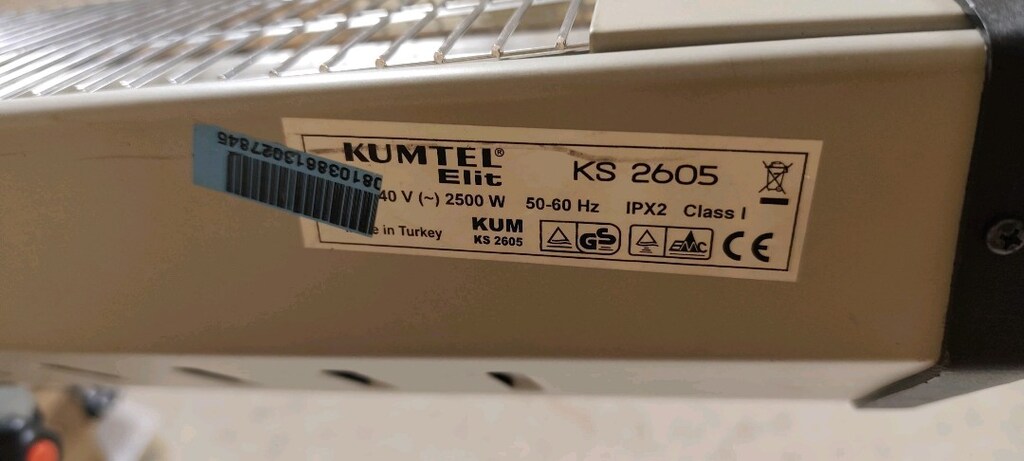 KUMTEL ELİT İNFRARED TEKNOLOJİ ISITICI 2500W - 6