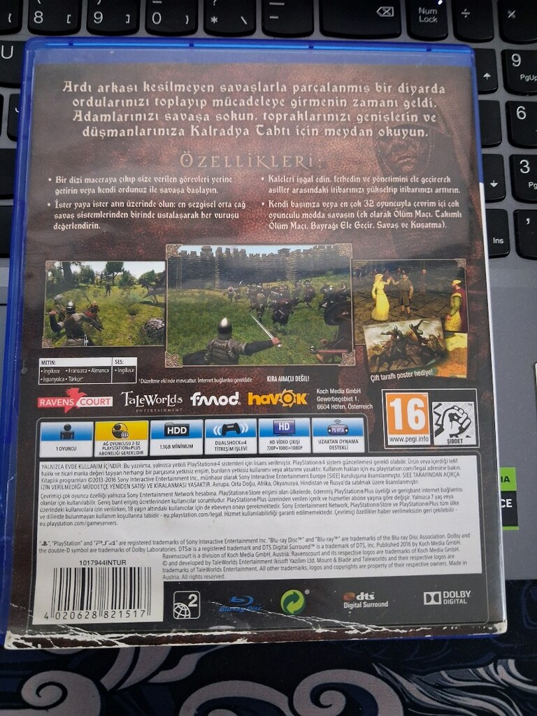 HARİTALI MOUNT AND BLADE WARBAND PS4/PS5 - 2