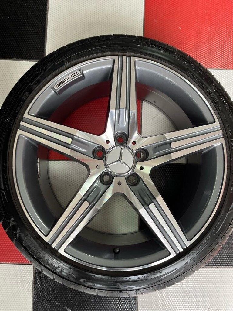 Mercedes AMG 18 inç çıkma 5/6aylık jant ön arka farklı ofsetli - 2