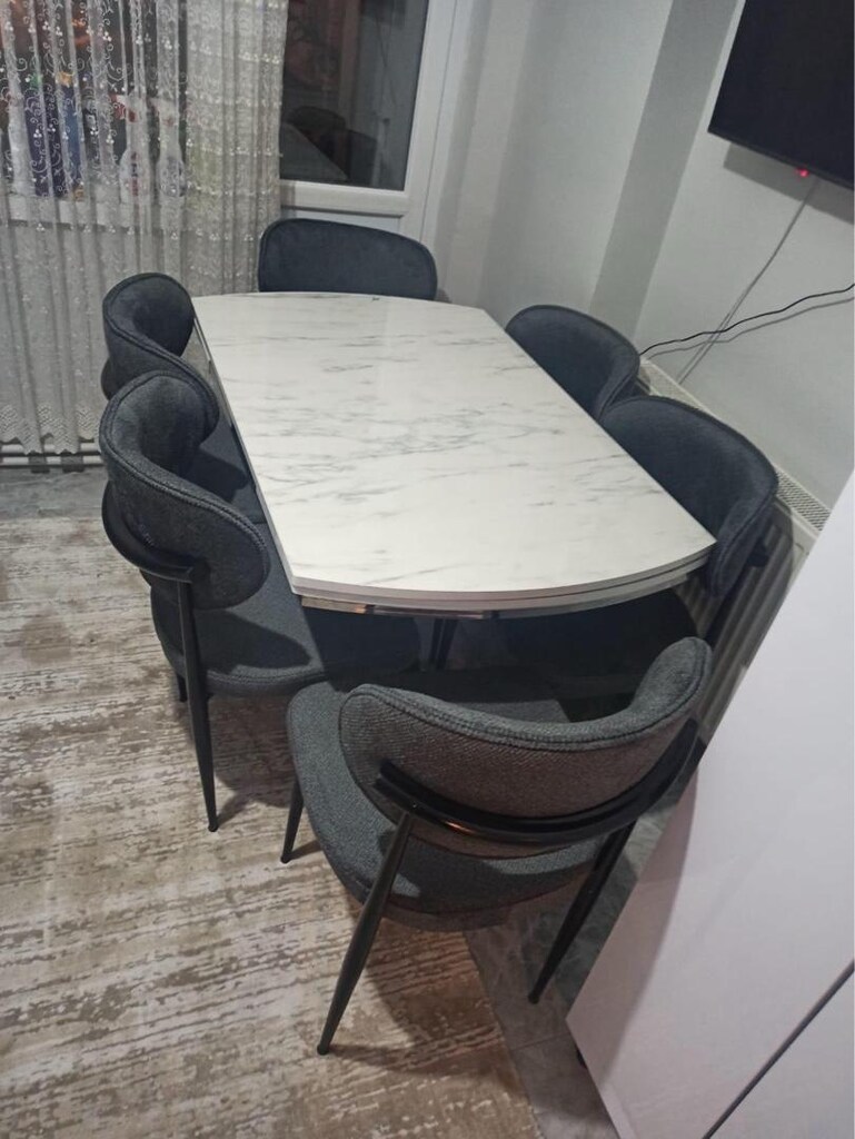 4 adet sandalye 1 adet açılır masa renk çeşitleri öevcut - 4