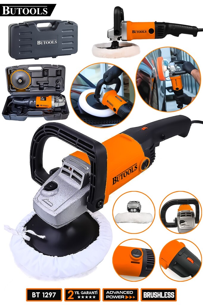 BUTOOLS 4200 Watt Polisaj Makinasi Zımpara Pasta Cila Makinesi - 2