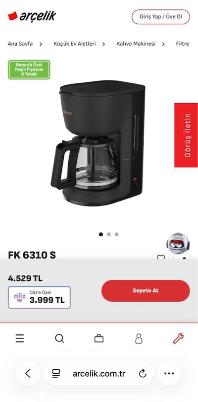 FATURALI ARÇELİK FK6310 filtre kahve makinesi - 2