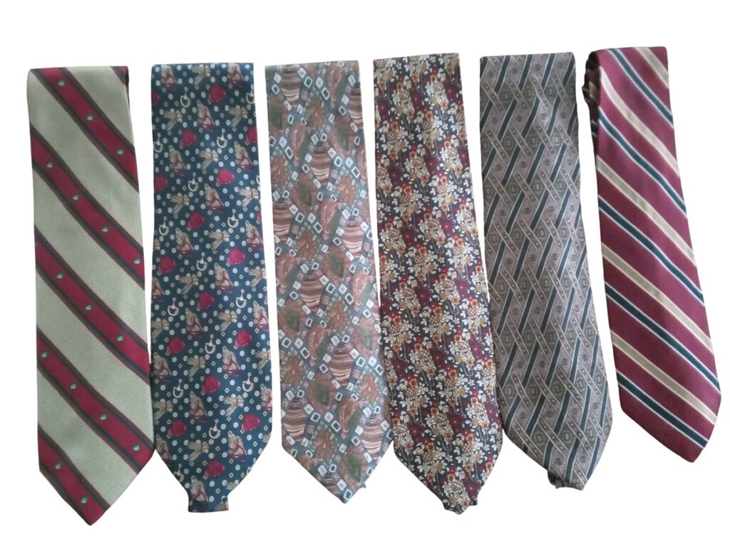 5 Adet Vintage Erkek Kravat Retro - 4