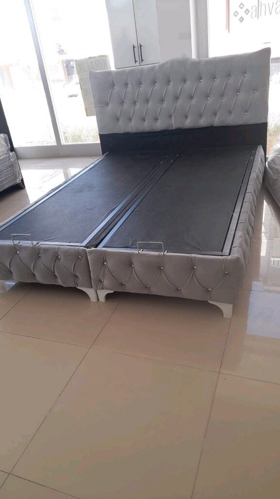 Çift kişilik yatak baza başlık 3lü set - 4