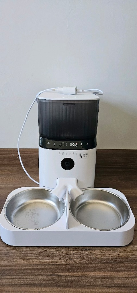 Kameralı Çift Kase Akıllı Otomatik Kedi Köpek Mama Kabı