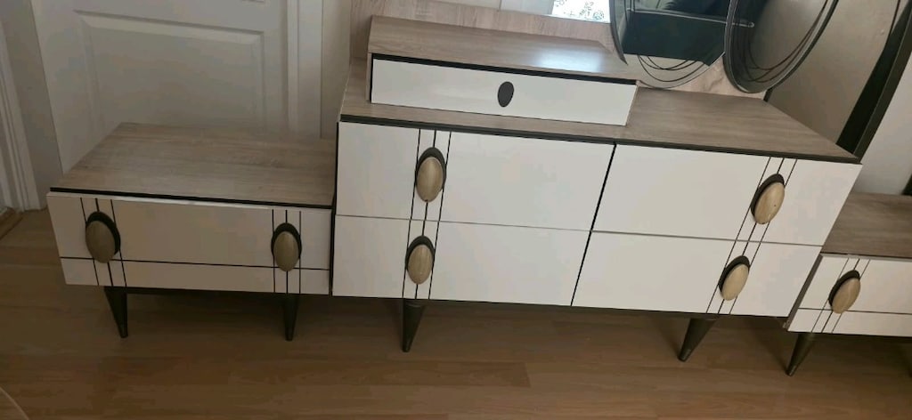 weltew mobilya Şifoniyer takımı, Makyaj masası ,komedinler - 5