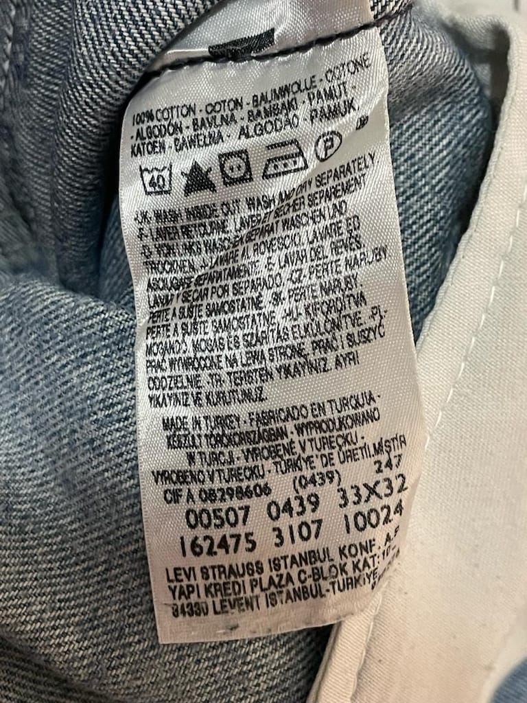 Levis erkek kot pantolon (yırtık eskitme modeldir) - 5