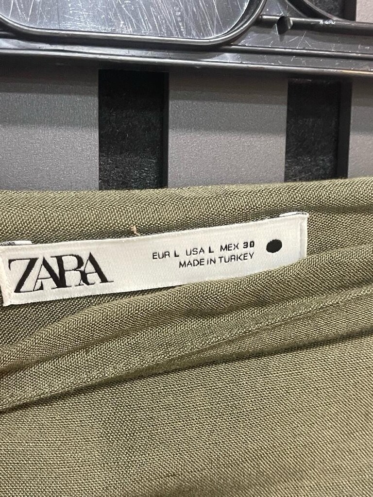 ZARA YANDAN BAĞLAMALI KETEN ETEK - 4