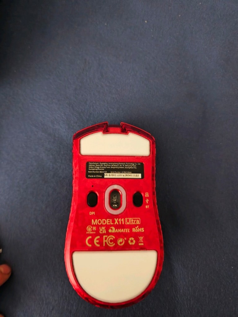 Attack Shark X11 Ultra Kırmızı Karbon (PAW3950MAX - 8K Dongle - Full K - 4