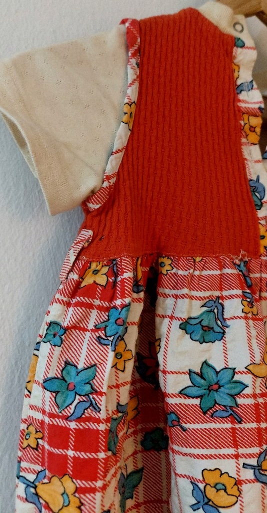 35 Yıllık Gerçek Vintage Kız Çocuk Elbisesi - 9