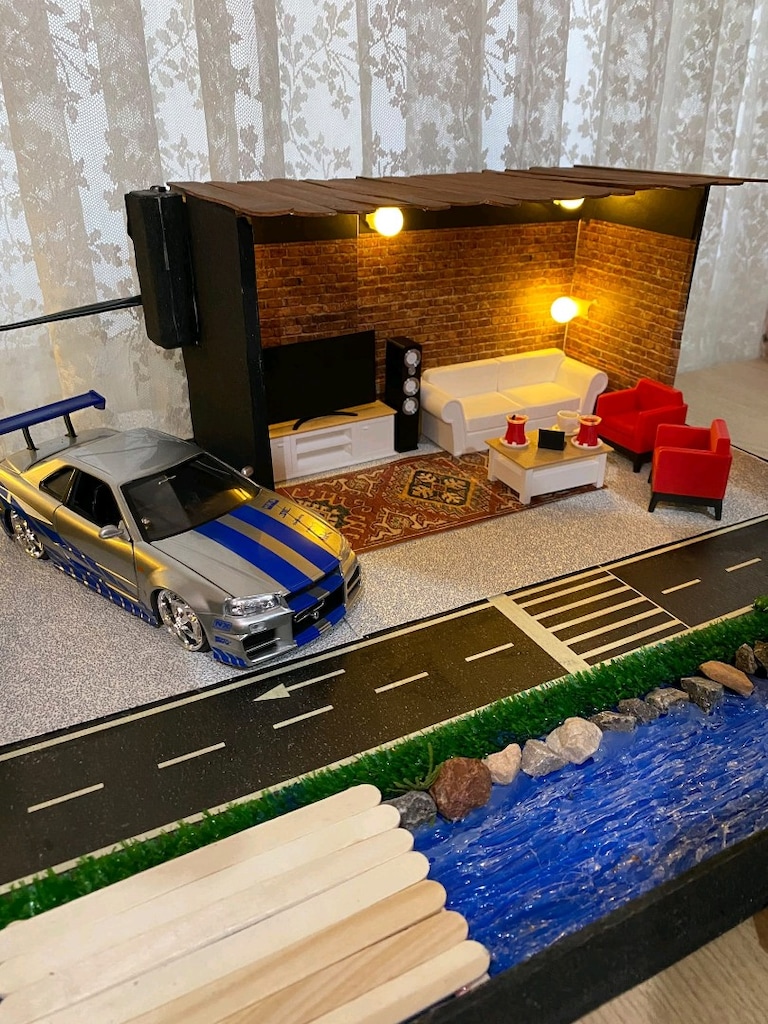 diorama garege koleksiyonluk hediye - 5