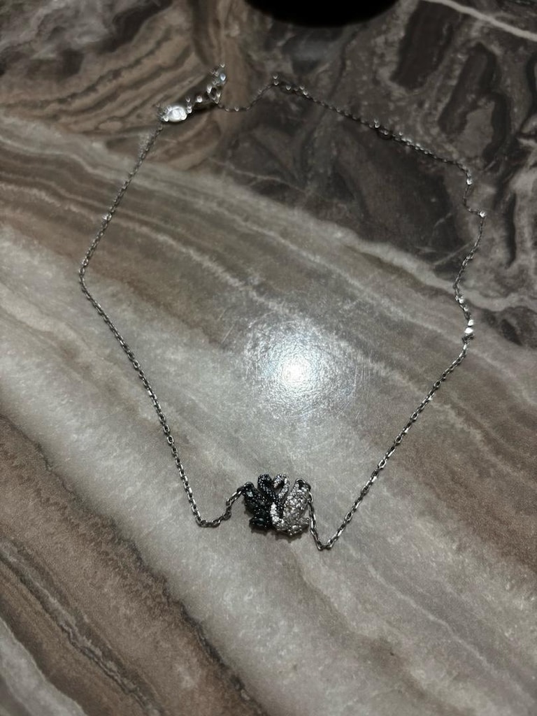Swarovski Kuğu Kolye - 2