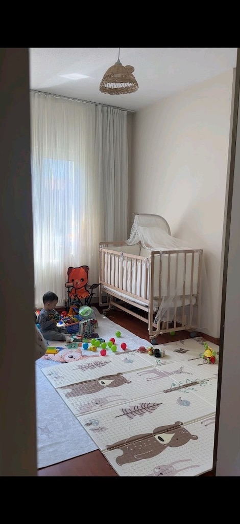 Bebek yatağı doğal ahşap park yatak beşiği - 4
