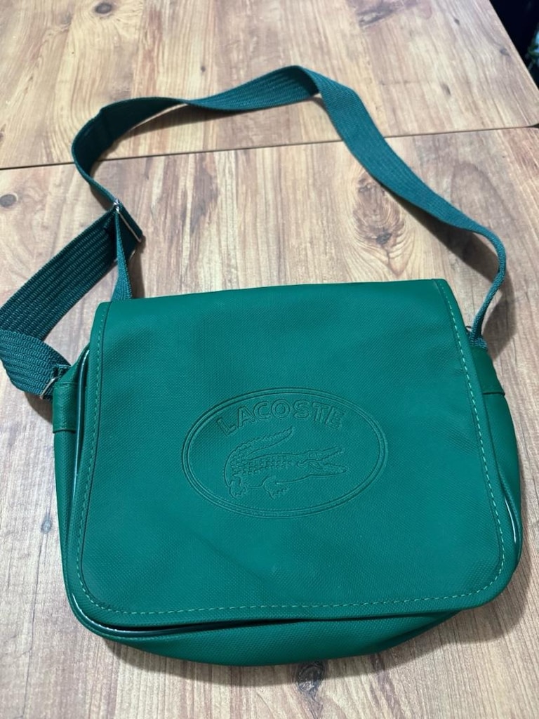Lacoste Yeşil Omuz / Postacı Çantası Zümrüt Yeşil Önü kapaklı, - 3