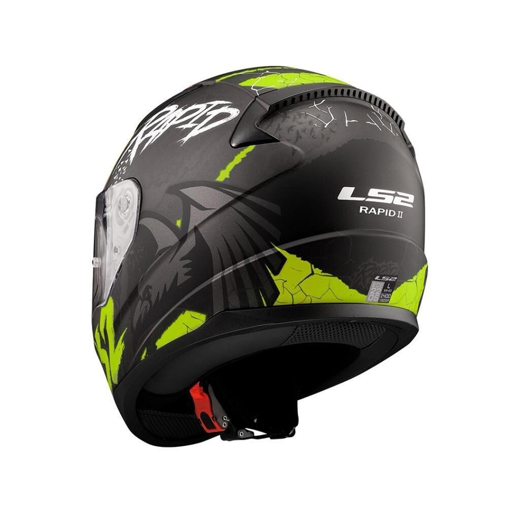 LS2 RAPİD 2 RAVEN KAPALI KASK - Sarı - 3