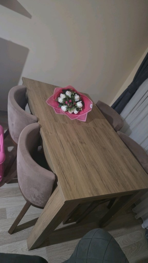 yatak odası se oturma gurubu set. yemek masası set perde halı tertemiz - 19
