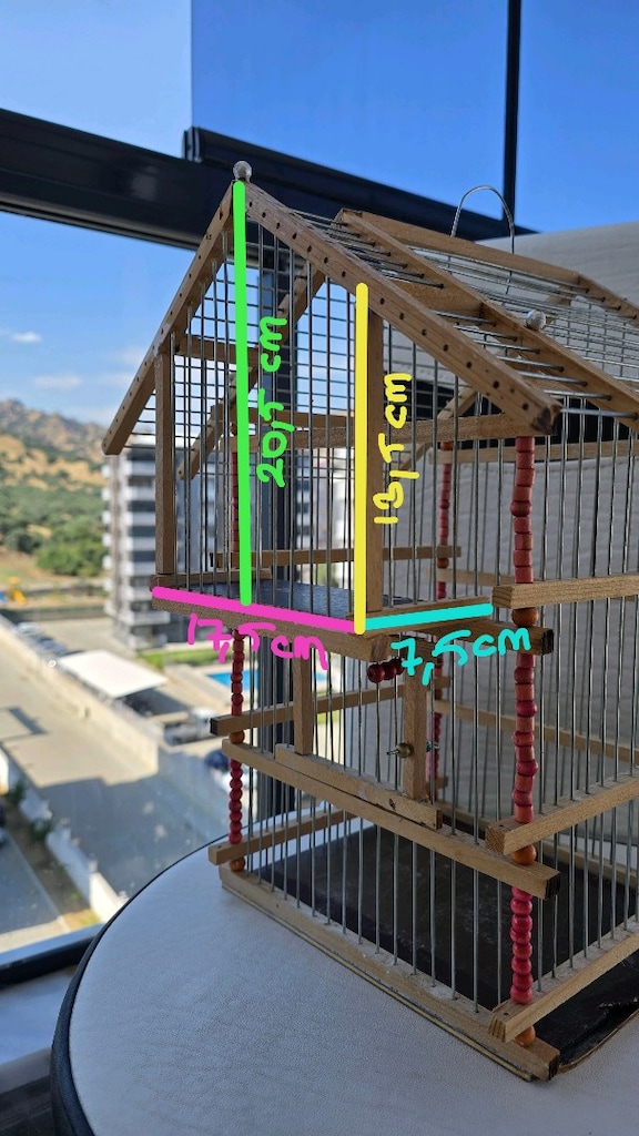Ahşap Kuş Kafesi(El yapımı) - 6