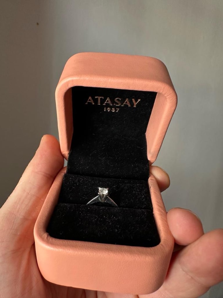 Atasay Pırlanta Tek taş yüzük 0.31 kt - 2
