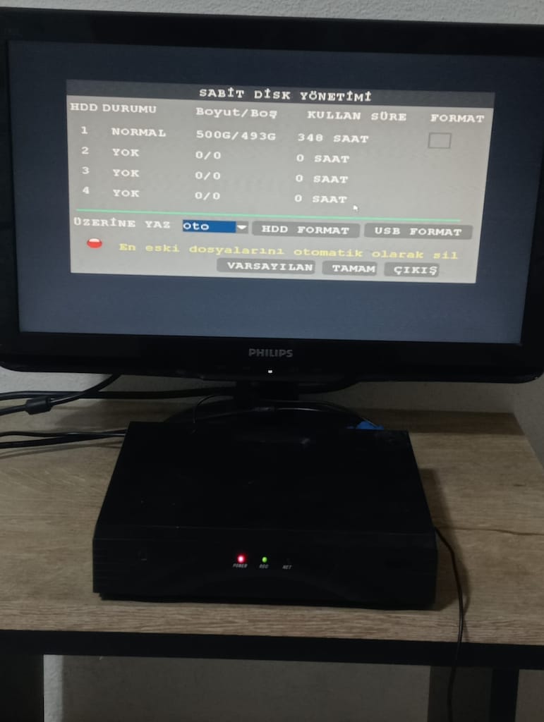 Balitech BL-9904 DVR Kamera Kayıt Cihazı – Şifresiz, Çalışır Durumda - 5