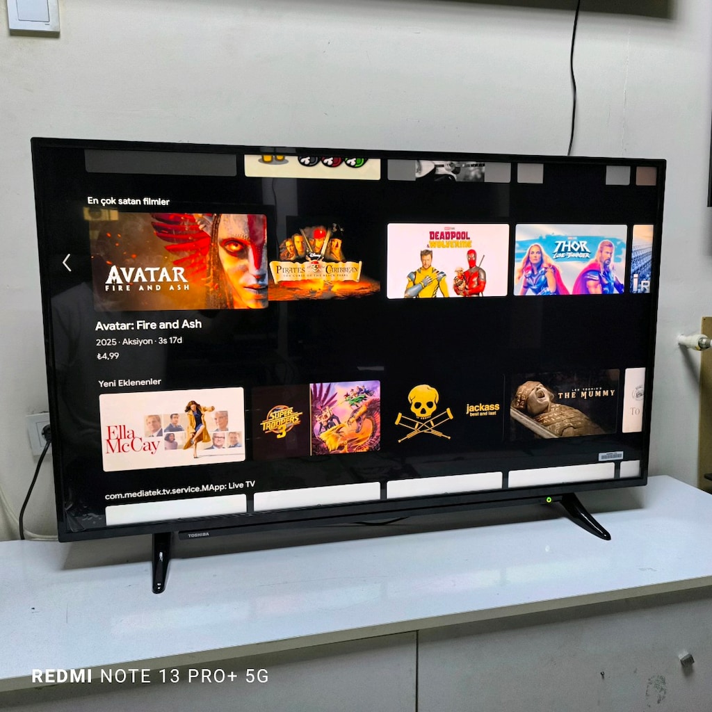 Toshiba 127 Ekran 4K Android jelatini üstünde Tertemiz Televizyon - 11