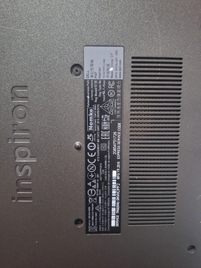 DELL P66F NOTEBOOK - 2
