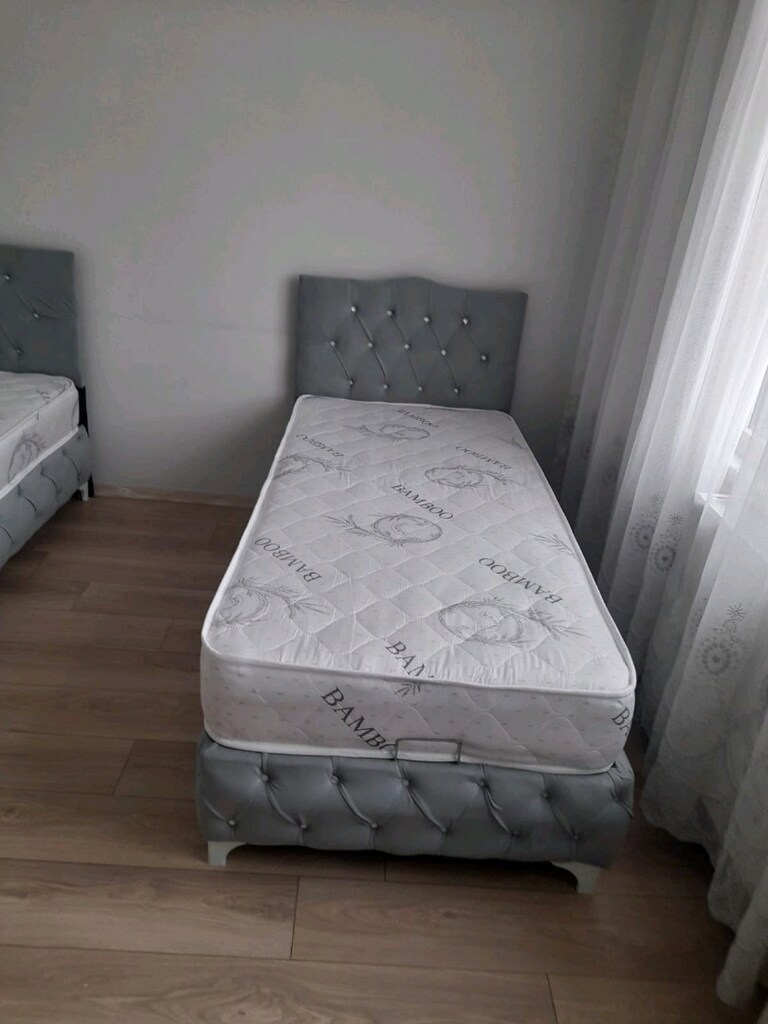 tek kişilik baza başlık yatak 3lü set - 3