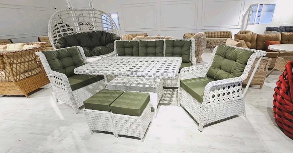 Rattan bahçe balkon mobilya oturmagrubu Rattan takımı sıfır imalattan - 2