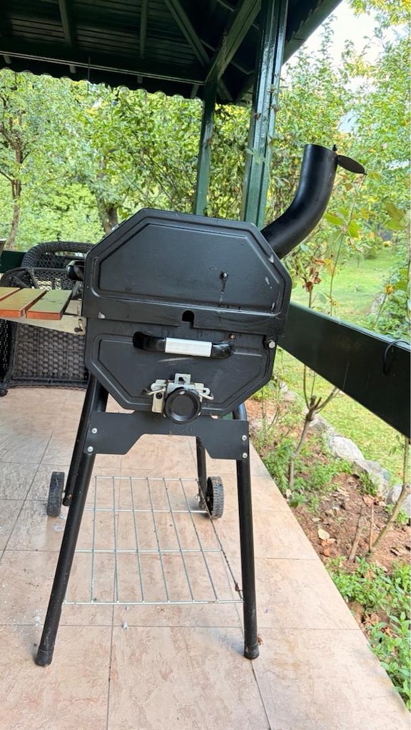 Guruss CG-075 Siyah Kömürlü Barbekü/Mangal - 11