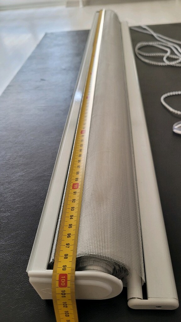 Gri beyaz sorunsuz zebra perde en 100cm - boy 200cm - 5