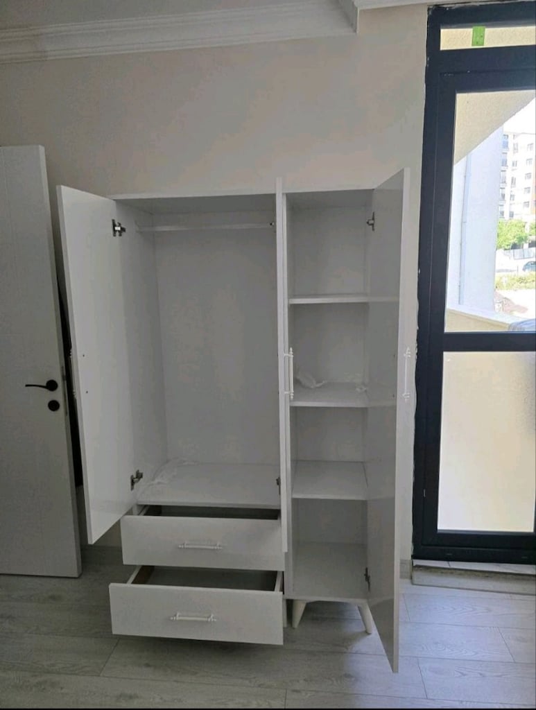 **DAHA UCUZU YOK** ÜCRETSİZ KURULUM KAPIDA ÖDEME GARDROP ELBİSE DOLABI - 2