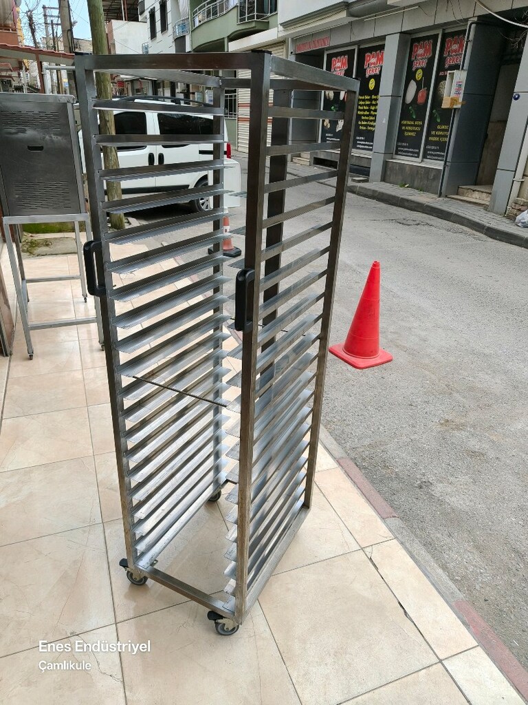servis tepsi taşıma arabası - 3