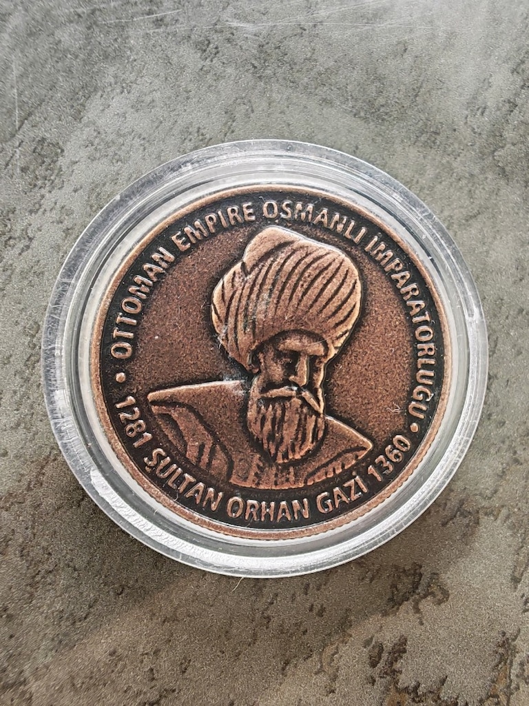 Darphane Basımı Orhan Gazi Bronz Hatıra Parası - 2